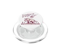 Everything Is Alright Dinosaur Asteroid Chaos Graphic Retro PopSockets PopGrip per MagSafe