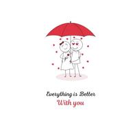 Everything Is Better With You - Love Notebook: A Romantic Gift Journal for Couples, Valentine’s Day, Anniversary & Special Moments