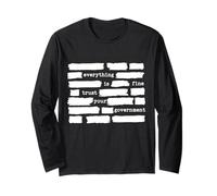 Everything is Fine Trust Your Government Maglia a Manica