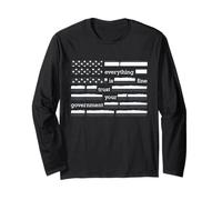 Everything Is Fine Trust Your Government Tee Maglia a Manica