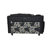 Everything Mary Jumbo Rolling Craft Tote - Design floreale | Grande organizer per artigianato, fognature e progetti fai da te | Ruote girevoli resistenti e scomparti spaziosi