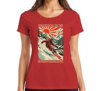 Everything Will Kill You So Choose Something, Maglietta da donna | Sci, sport invernali, sciatori alpini, montagne, piste, neve, freeride, retrò, vintage, discesa, vacanze invernali