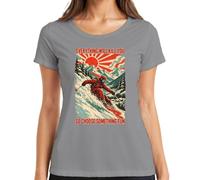 Everything Will Kill You So Choose Something, Maglietta da donna | Sci, sport invernali, sciatori alpini, montagne, piste, neve, freeride, retrò, vintage, discesa, vacanze invernali
