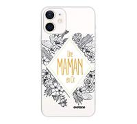 Evetane Compatibile con iPhone 12 Mini 360 Full Body anteriore posteriore resistente sottile protettiva solida custodia trasparente oro Fashion Design