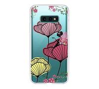 Evetane Cover compatibile con Samsung Galaxy S10e 360 integrale Cover anteriore posteriore resistente alla fine protezione, resistente, trasparente, motivo: papavero