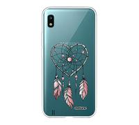 Evetane - Cover in silicone compatibile con Samsung Galaxy A10 - Protezione integrale 360, sottile e trasparente - Cover anteriore e posteriore - alta resistenza - cattura cuore