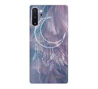 Evetane - Cover in silicone compatibile con Samsung Galaxy Note 10 Plus - Protezione integrale 360, sottile e trasparente - Cover anteriore e posteriore - alta resistenza - Luna cattura sogno