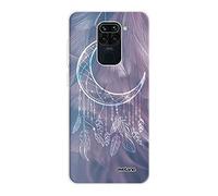 Evetane - Cover in silicone compatibile con Xiaomi Redmi Note 9 - Protezione integrale 360, sottile e trasparente - Cover anteriore e posteriore - Alta resistenza - Luna cattura sogno