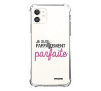 Evetane - Custodia in silicone compatibile con iPhone 11 - Protezione morbida e rafforzata - Angoli antiurto - Sottile e trasparente - Cover posteriore - Sono perfettamente perfetta