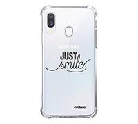 Evetane - Custodia in silicone compatibile con Samsung Galaxy A40 - Protezione morbida e rinforzata - Angoli antiurto - Sottile e trasparente - Cover posteriore - Trasparente