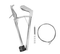 Evetounmn Cattura-serpenti pieghevole a lingua di serpente, attrezzo per afferrare rettili con blocco, filo robusto da 1,5 mm per una manipolazione, clip regolabile in tre modalità, (100 cm)