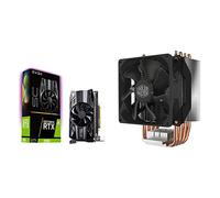 EVGA Geforce Rtx 2060 Sc Gaming, 6Gb Gddr6, Ventilatore Hdb , 06G-P4-2062-Kr, Nero, 18.98 x 4.45 x 11.12 cm; 880 grammi & Cooler Master Hyper H412R Dissipatore Cpu