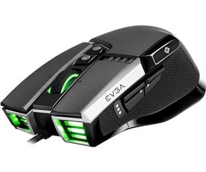 EVGA X17 Mouse da Gioco, Wired, Grigio, Personalizzabile, 16.000 DPI, 5 Profili, 10 Pulsanti, Ergonomico, 903-W1-17GR-K3