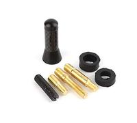 EVGATSAUTO Antenna corta per auto, antenna universale da 3,5 cm in fibra di carbonio con vite per auto in alluminio