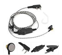 EVGATSAUTO Auricolare per Walkie, Walkie-Talkie Auricolare Auricolare Radio bidirezionale Tipo K a 2 pin per accessori di comunicazione KPG/TH/TK