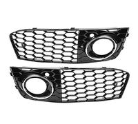 EVGATSAUTO Fendinebbia Coperchio della Lampada Griglia Griglia Paraurti Anteriore Fendinebbia Telaio della Lampada Mesh Griglia di Ventilazione Aperta per B8