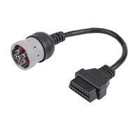 EVGATSAUTO Interfaccia diagnosi Camion Femmina, Adattatore diagnosi Camion 16 Pin OBD2 Cavo Adattatore 6 Pin per Strumento diagnostico automobilistico