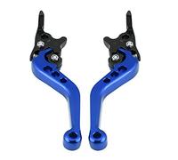EVGATSAUTO Leve freno moto, 2 pezzi Leve freno moto in lega di alluminio CNC Maniglia freno multi colori(blu)