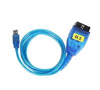EVGATSAUTO Linea di test adattatore cavo diagnostico interfaccia USB OBD, cavo per K + DCAN con driver CD per K + DCAN K + CAN con interruttore
