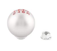 EVGATSAUTO Pomello del cambio in alluminio, 5 marce e 6 marce Manuale per auto in alluminio Pomello del cambio a sfera Manopola del cambio Leva del cambio Testa 2 * 2 * 2 pollici(6 Speed)