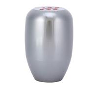 EVGATSAUTO Pomello del cambio, Manopola del cambio manuale a 5 marce Leva del cambio con 3 adattatori (8 mm/10 mm/12 mm)(Titanio)