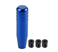 EVGATSAUTO Pomello del cambio manuale leva universale del cambio in lega di alluminio 13 cm auto(Blue)