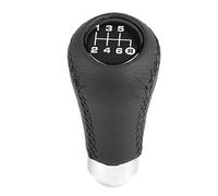 EVGATSAUTO Pomello del Cambio Universale, 6 Marce, Materiale PU, Nero, con 3 Tubi, per Leva Cambio Auto