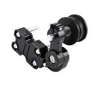 EVGATSAUTO Tendicatena per Motocicletta Tendicatena in Alluminio Bullone sul Rullo Lunghezza del Collegamento del Motociclo Regolatore Automatico del tenditore della Catena modificato(Nero)