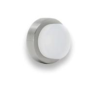 EVI Herrajes | Fermaparete adesivo | 24 x 14 mm | Gomma Bianca | Acciaio Inox V2A | Finitura Opaca | Compresi utensile, vite + tassello di fissaggio | Mod. I-20524BTPMAM