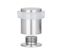 EVI Herrajes | Fermaporta | 20 x 25 mm | Base filettata | Gomma Bianca di Silicone Naturale | Acciaio Inox | Compresi utensile, vite + tassello di fissaggio | Mod. I-181-BCB