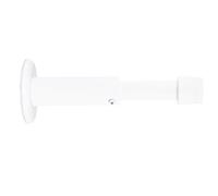EVI HERRAJES | Fermaporta da Parete Regolabile: 88-120mm | Acciaio inossidabile - Laque Blanche | Adhésif, vis et Cheville de Fixation | Mod. 182-DUALBL