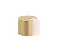 EVI Herrajes | Fermaporta da pavimento adesivo | Ø24x20mm | Ottone con gomma protettiva | per interni ed esterni | Protezione per porta|04019324BLMT