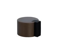 EVI Herrajes | Fermaporta da pavimento adesivo |Ø28 x 20 mm | Ottone finitura rustica per interni ed esterni| Protezione per porta | 04019328LRU