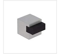 EVI Herrajes | Fermaporta Adesivo | 20 x 20 mm | Gomma Nera di Silicone Naturale | Carré | Acciaio Inox | Ottima adesione | 100% funzionale | Mod. 197/20