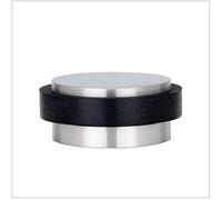 EVI Herrajes | Mini Fermaporta Adesivo | 28 x 12 mm | Gomma Nera di Silicone Naturale | Acciaio Inox Finitura Opaca | Ottima Adesione | 100% funzionale | Mod. I-163x12