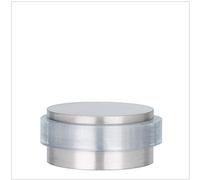 EVI Herrajes | Mini Fermaporta Adesivo | 28 x 12 mm | Gomma transparente di Silicone Naturale | Acciaio Inox Finitura Opaca | Ottima Adesione | 100% funzionale | Mod. I-163x12-T