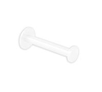 EVI Herrajes | Portarotolo di carta igienica bianco | Autoadesivo o avvitabile | Acciaio inossidabile | Mod. 050PR1DUALBL