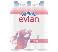 Evian Still Mineral Water, 1.5 l (Pack of 6)