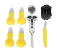 EVIC 7pcs / Set Guarda il kit di strumenti di riparazione orologio Cover Cover Opener Strap Band Band Spring Bar Link Pin Remover Batteria Sostituire Tool Watchmaker Guarda gli strumenti di riparazion