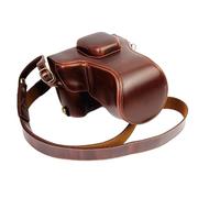EVIC Cintura in pelle for fotocamera da 18-50mm for design a batteria aperta PU. Borsa for fotocamera in pelle adatta for Fuji XT10 XT20 XT30. Borsa fotografica (Color : Coffee)