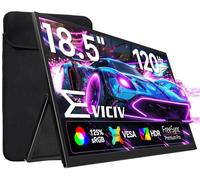 EVICIV Monitor Portatile 18,5 Pollici 120Hz Grande Portable Monitor 1920x1080 FHD IPS con Supporto/VESA/Mini HDMI/USB-C Schermo da Gioco Eye-Care per PC Laptop Telefono Switch Xbo