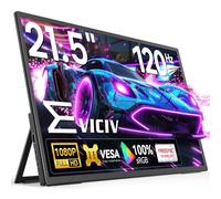 EVICIV Monitor Portatile 21,5 Pollici 120Hz Grande Portable Monitor 1920x1080 FHD IPS con Supporto/VESA/HDMI/USB-C Schermo da Gioco Eye-Care per PC Laptop Telefono Switch Xbo