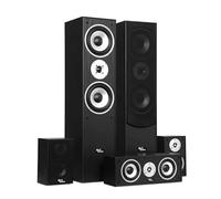 Evidence Acoustics EA850-BK - Set di 5 altoparlanti da 850 W, bassi reflex