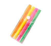 Evidenziatore creativo color caramella in tinta unita per classi scolastiche - Asta trasparente confezione da 4 colori