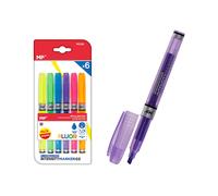 EVIDENZIATORE DAM MPPE519C97 - set 6 pezzi, colori fluo, inchiostro a base d'acqua