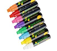 Evidenziatore fluorescente, 10 mm, 8 colori, confezione da 8 | Pennarello a gesso liquido con punta singola fluorescente, evidenziatori per lavagne e lavagne