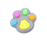 Evidenziatore fluorescente portatile a forma di animale, grigio | Pennarello fluorescente a forma di animale, evidenziatore 5 colori in 1, strumento da disegno multiuso