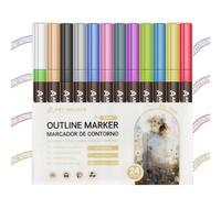 Evidenziatore glitterato per bambini | 8 colori/12 colori/24 colori | Set di pennarelli glitterati per biglietti di auguri, appunti, scritture, lettere