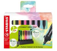 Evidenziatore Green Boss Stabilo - 2-5 mm - 6070/08-5 (Assortiti Conf. 8)