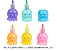 Evidenziatore impilabile Octopus di qualità premium Aqua World 5 colori vivaci